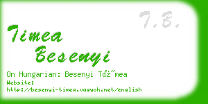 timea besenyi business card